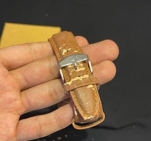Laurels Watch Classic Brown Leather Strap
