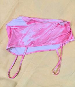 Pink Swirl Print Spaghetti Strap Top