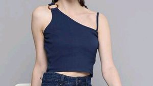 Blue Stylish Crop Top By Sassafras