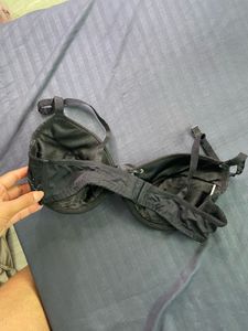 gothic Lace Detail Front Tie Bra
