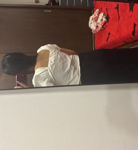stylish white going out top with cut sleeves