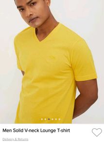 Max V- Neck Yellow Tshirt