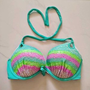 Sparkly Rainbow Bikini Top
