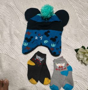 Combo Of Beautiful Caps And Socks