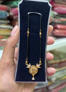Elegant Gold Mangalsutra with CZ Stones