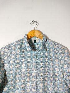 Patterned Button Down Shirt