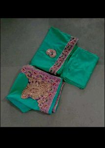 Elegant Emerald Green Embellished suit
