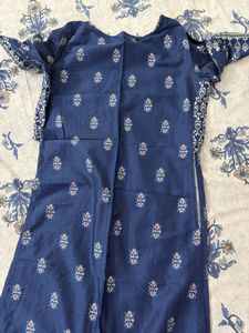 Biba Blue Printed Kurta