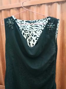 Stylish Black Embellished Top