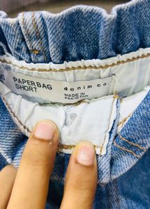 Light Wash Denim Shorts
