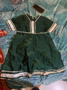 girl  Green kurta set