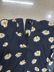 Flared Navy Blue Top