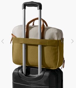 Stylish Canvas &amp; Leather Messenger Bag