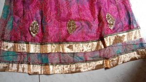 Pink Embroidered Girls' Dress