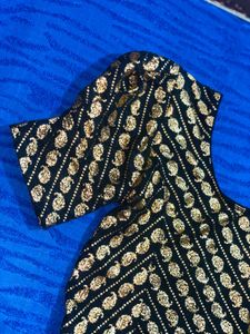 Elegant Black &amp; Gold Blouse