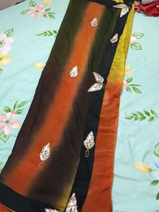 Beautiful Ombre Saree with Embellishments🎉🎊