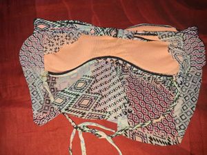 Colorful Tribal Print Bikini Top-freebies too💅✨️