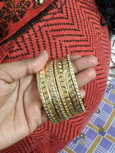 Beautiful Shining set Of  Kada With Bangles(2.8)