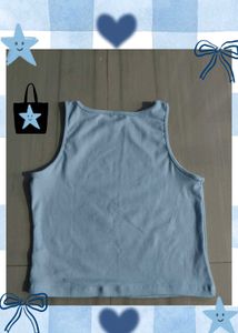 Light Blue Sleeveless Tank Top