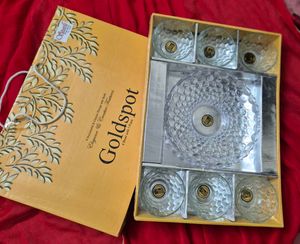 Goldspot Dinnerware Set - 6 Bowls &amp; 1 Plate