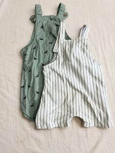 Cute Baby Overalls Set