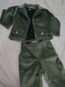 Chic Corduroy Blazer &amp; Pants Set