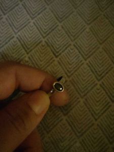 pure silver Elegant Oval Stone Ring