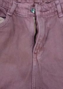Women's Relaxed Fit Purple Jeans