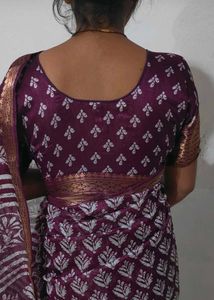 purple saree