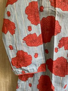 Floral Print Cotton Kurta