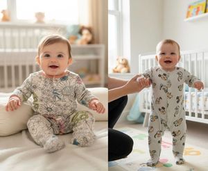 Baby Footed Pajamas - combo of 2