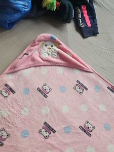 Cute Bear Print Baby Blanket