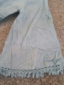 Light Blue Bell Sleeve top