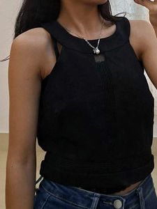 Stylish Black Sleeveless Top