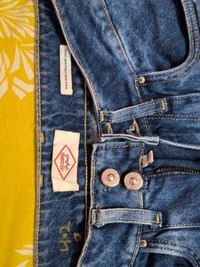 Blue Denim Cargo Jeans