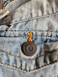 Light Wash distressed Denim Jacket