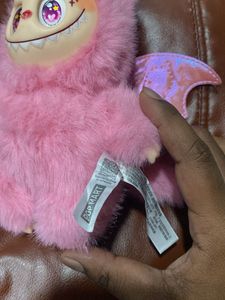 Fluffy Pink Fairy Labubu Plush Bagcharm