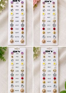 Monthly Stud Earring Collection