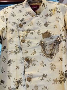 Men's Printed indo-western with Dhoti