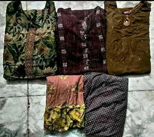 Price Reduced combo 5 kurtha tops