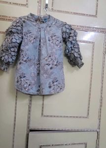 Unique Embellished Sleeve Blouse not wearing  more