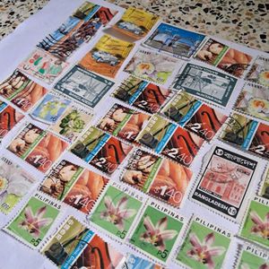 39 stamps of mix Asian countries.