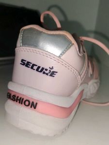 Pink and Silver Sneakers