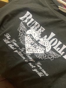 Black Graphic Print T-Shirt
