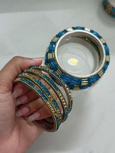 Beautiful Blue Bangles Set