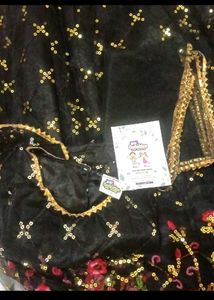 Sparkling Black Lehenga Choli for Girls