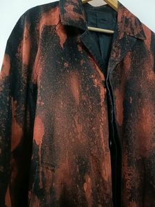 Red Black Trench Coat