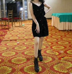 Sparkly Black Mini Dress