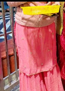 Peach Embroidered Salwar Suit