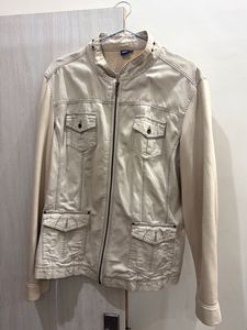 y2k  Cream Utility Jacket unisex